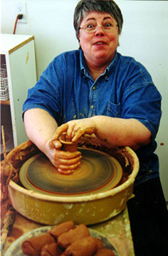 Vicki at Work