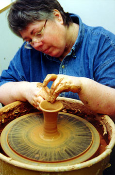 Vicki at Work